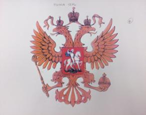 Tactile Graphic of Heraldic Crest